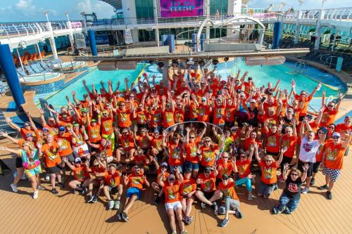 The 80s Cruise Charity Tropical Trot 5k hosted by Brad Williams supporting the Love Hope Strength Foundation